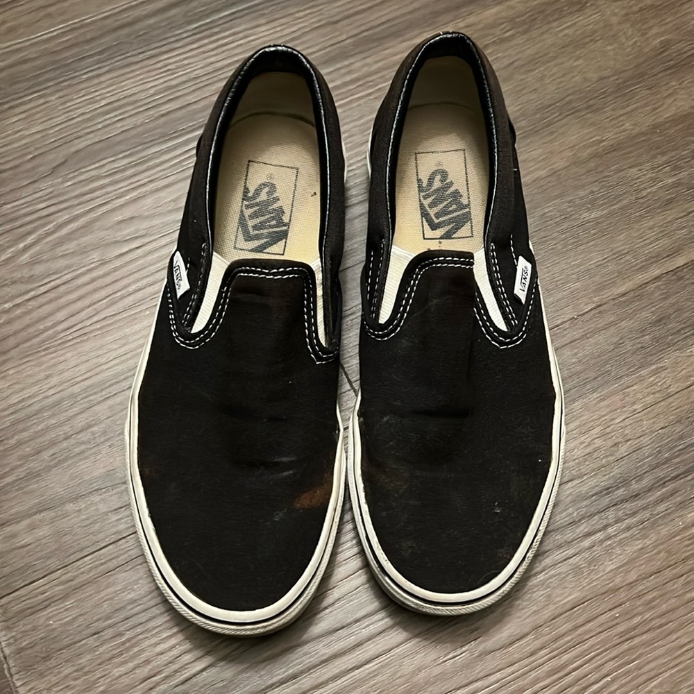 Black Slip On Vans
